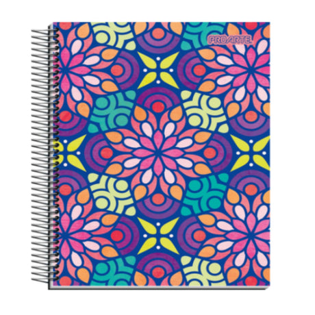 Pack de 6 cuadernos con diseño de mandalas, tapas duras y espiral. Perfectos para apuntes, bocetos y planificación. ¡Dale color a tu creatividad, cómpralos ahora!-2