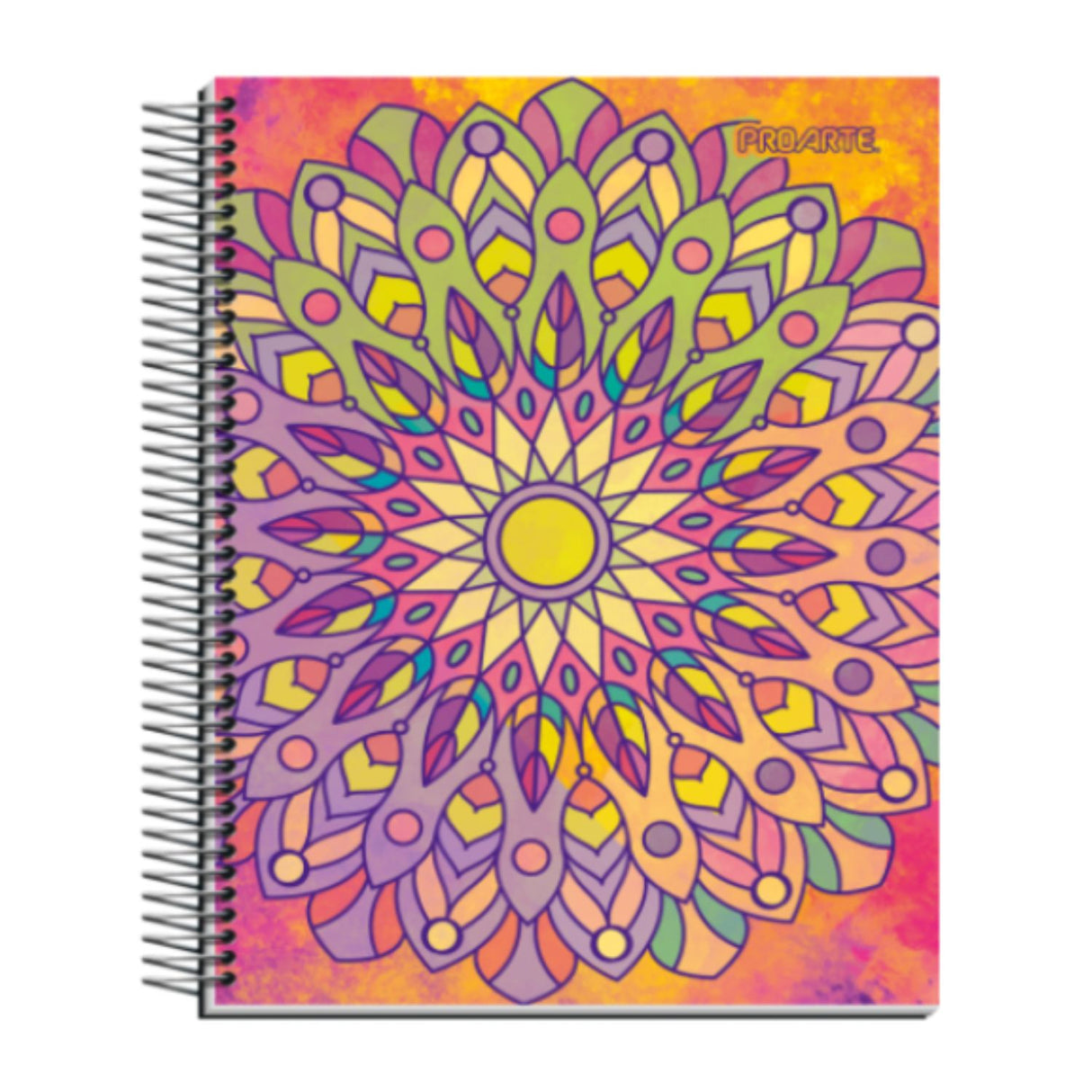 Pack de 6 cuadernos con diseño de mandalas, tapas duras y espiral. Perfectos para apuntes, bocetos y planificación. ¡Dale color a tu creatividad, cómpralos ahora!-3