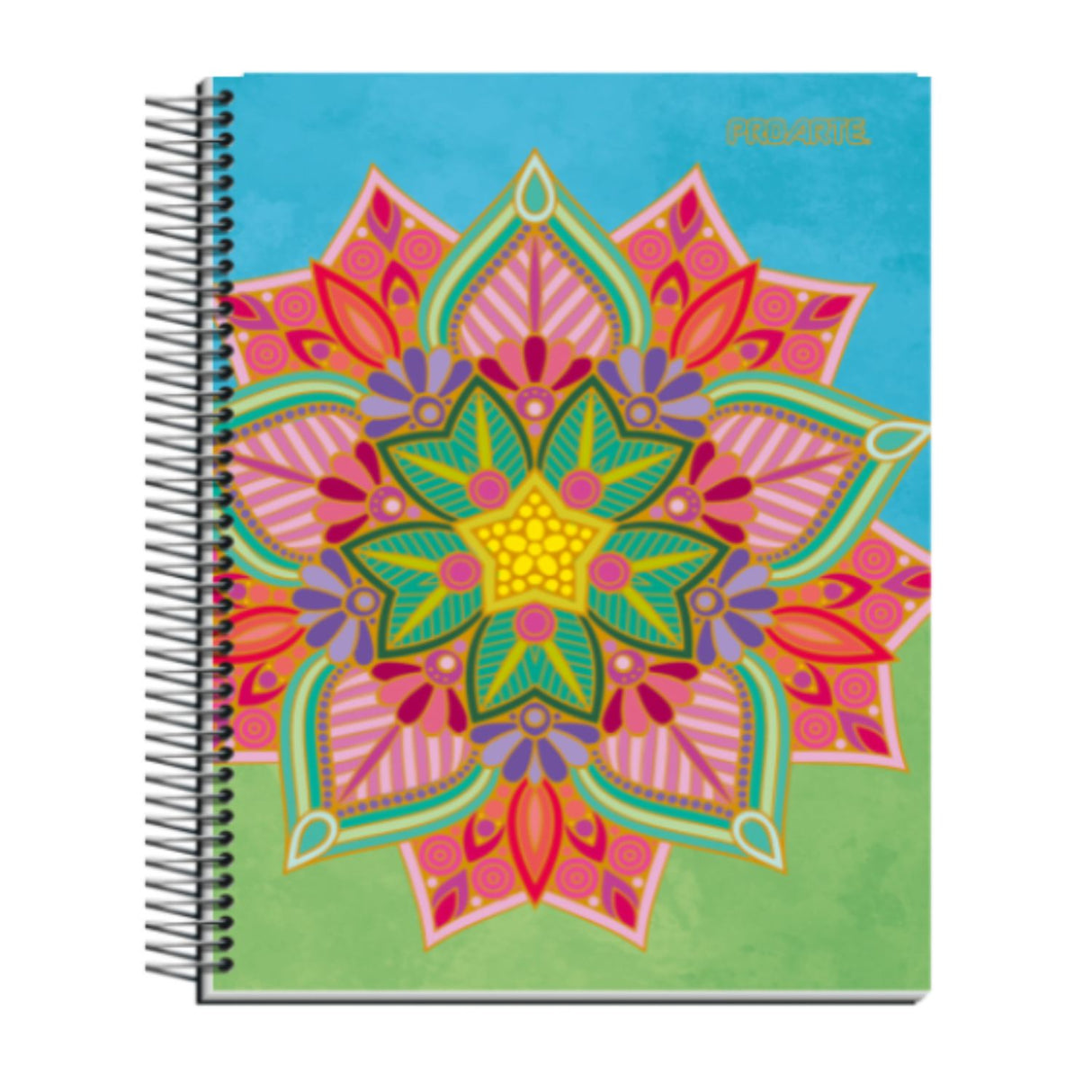 Pack de 6 cuadernos con diseño de mandalas, tapas duras y espiral. Perfectos para apuntes, bocetos y planificación. ¡Dale color a tu creatividad, cómpralos ahora!-4