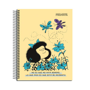 Pack 6 Cuadernos Espiral Frases Inspiradoras Mafalda A5