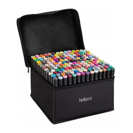 Pack 168 Rotuladores Colores Dibujo Profesional Estuche

Descubre la creatividad sin límites con el Pack 168 Rotuladores. Ideal para artistas, ¡haz tu pedido y transforma tus ideas en arte!-1