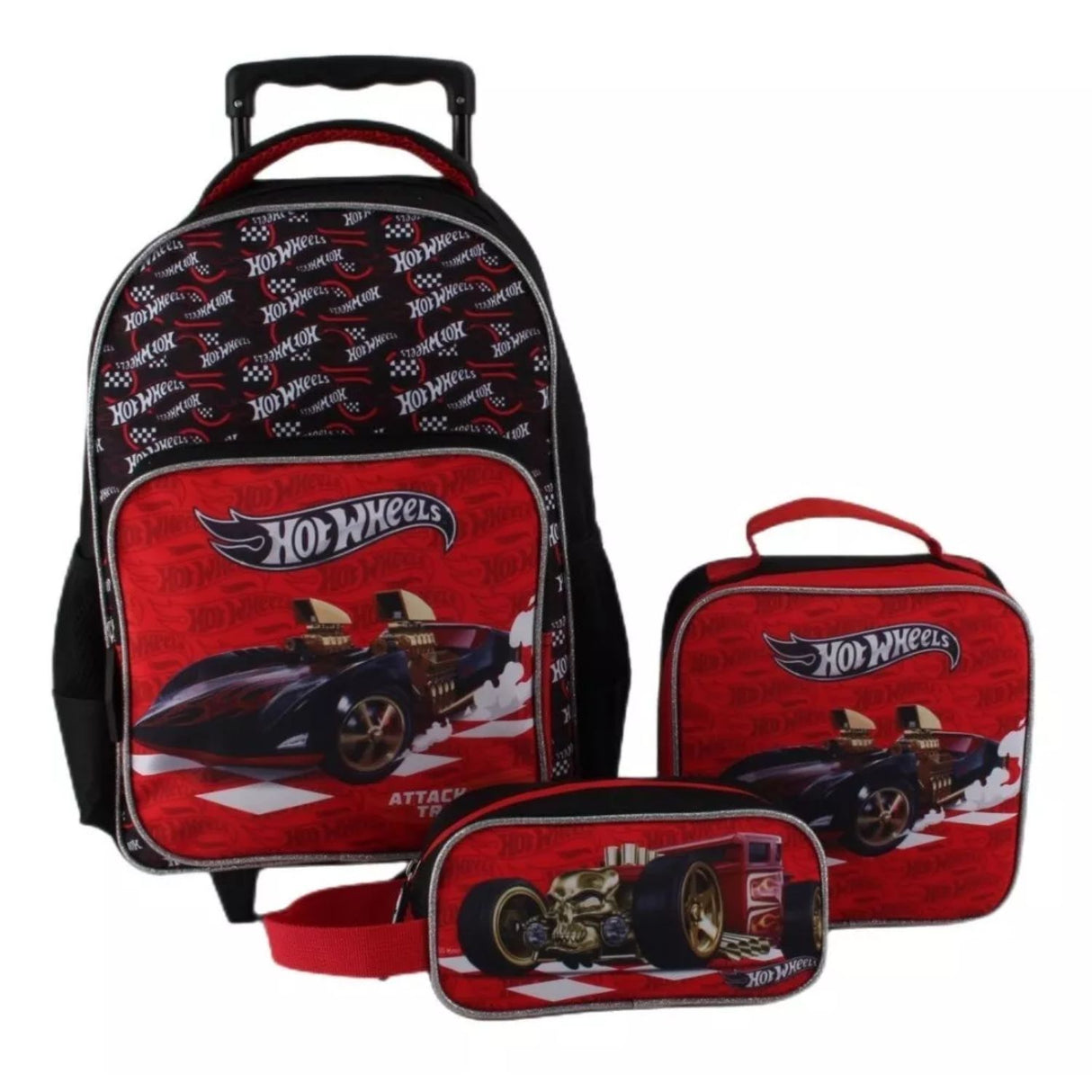Pack 3 Piezas Mochila Escolar Infantil Ruedas Auto Rojo

Haz que el regreso a clases sea divertido y cómodo para tus hijos. ¡Compra ahora y sorpréndelos con este pack vibrante!-1