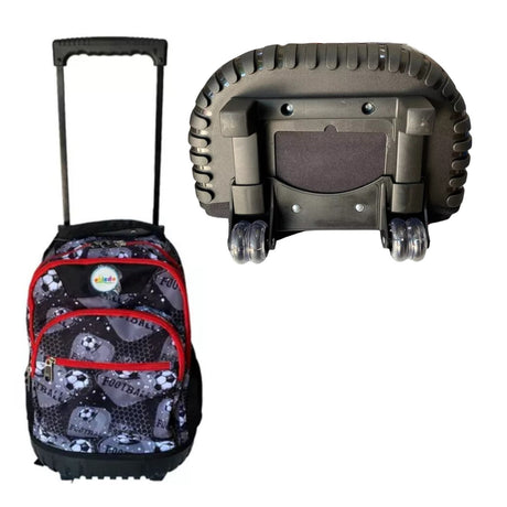 Pack 3 Piezas Mochila Escolar Ruedas Estuche Lonchera Fútbol

Disfruta de un transporte cómodo y estilizado para tus útiles escolares. ¡Haz tu compra ahora y lleva la energía del fútbol a la escuela!-2