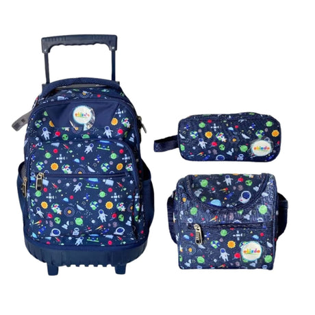 Pack 3 Piezas Mochila Escolar Espacial Lonchera Estuche

Disfruta de un diseño divertido y funcional para tus aventuras escolares. ¡Haz tu pedido ahora y sorprende a los pequeños exploradores!-1