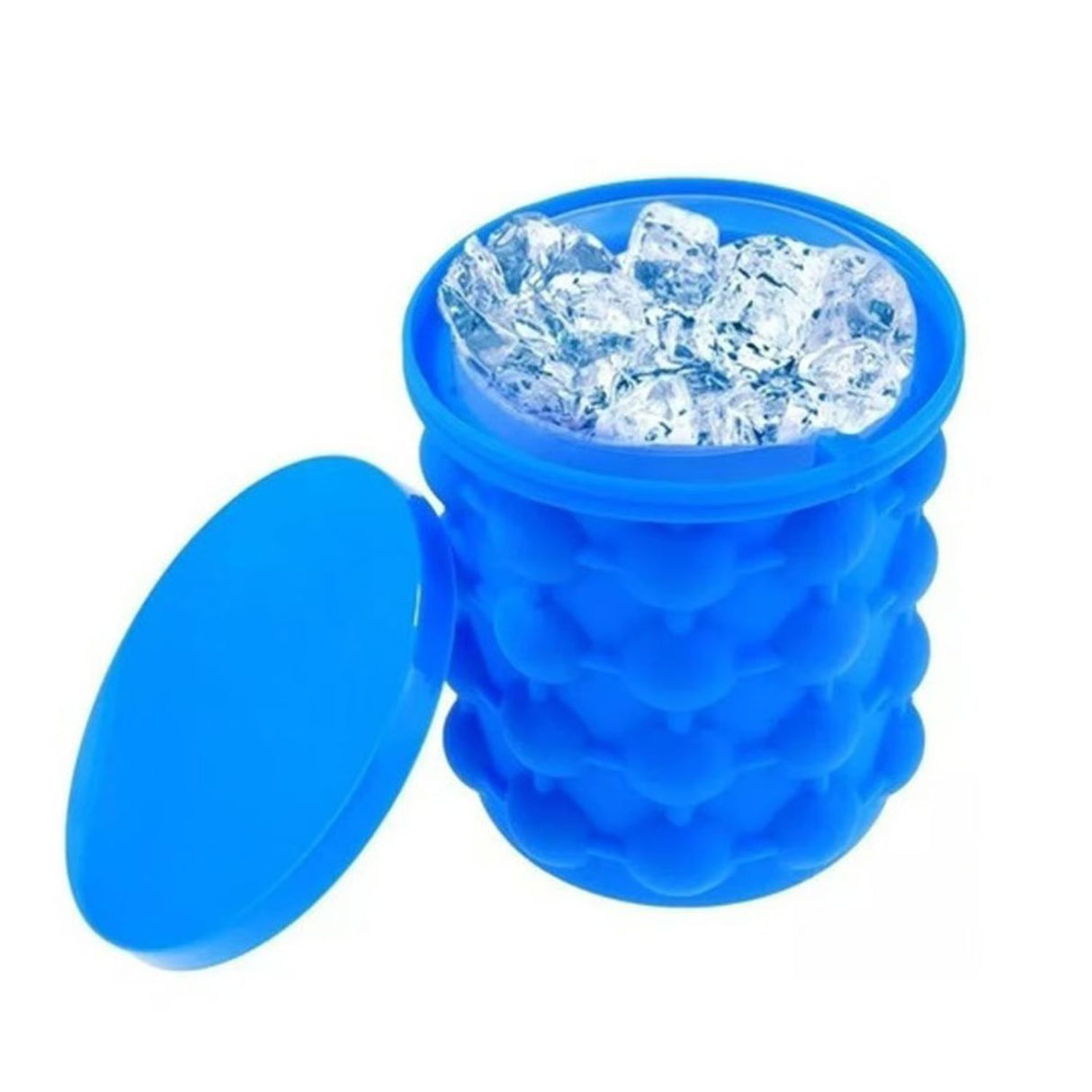 Molde Silicona Cubitos Hielo Azul Portátil Reutilizable Disfruta de hielo en cualquier momento y lugar. Haz tu pedido ahora y sorpréndete.-1