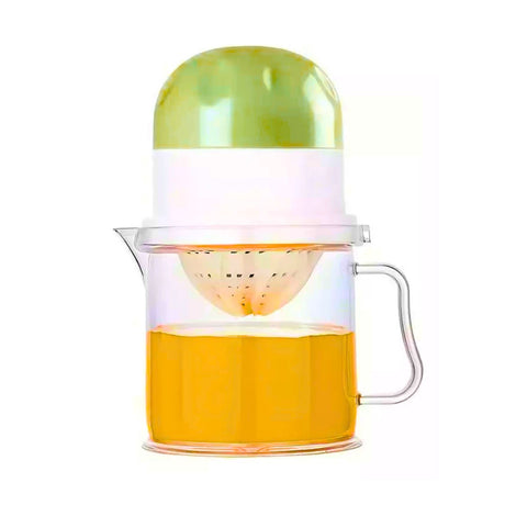 Exprimidor Manual Jugo Cítricos Transparente Verde Cocina Disfruta de jugos frescos y saludables en casa. Compra ahora y mejora tu cocina.-1-1