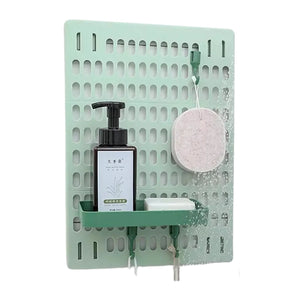 Rejilla Soporte Plástico Baño Verde Rectangular Durable Organiza tu baño con estilo y funcionalidad. Descubre más y mejora tu espacio hoy.-2-1
