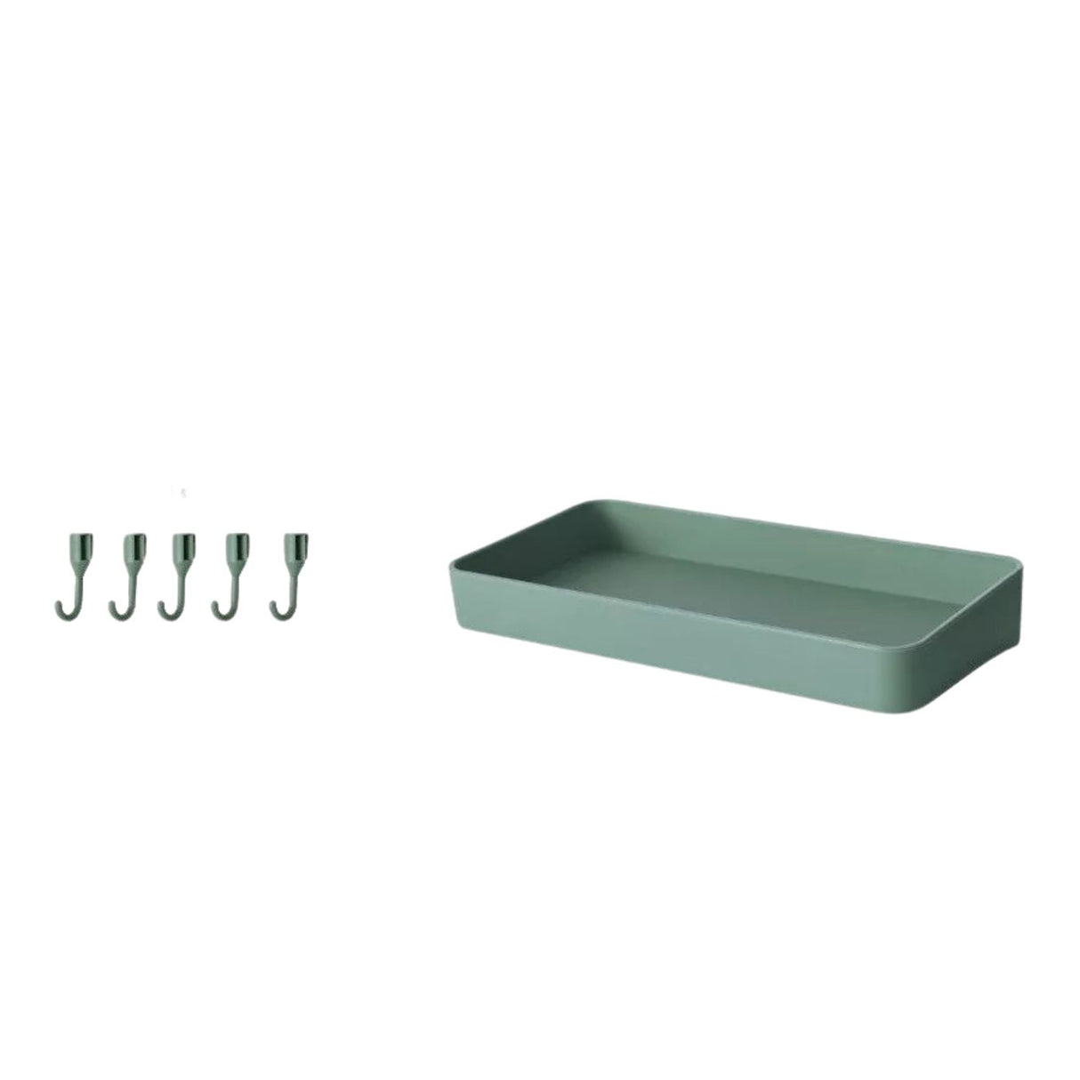 Rejilla Soporte Plástico Baño Verde Rectangular Durable Organiza tu baño con estilo y funcionalidad. Descubre más y mejora tu espacio hoy.-3-1
