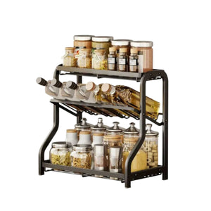 Estante Cocina Metálico Organizador Botellas y Utensilios Maximiza tu espacio y organiza tu cocina de manera eficiente. Descubre cómo hoy mismo.-2-1
