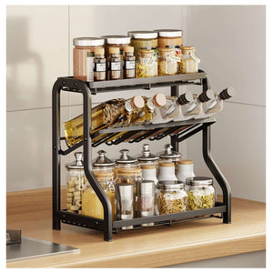 Estante Cocina Metálico Organizador Botellas y Utensilios Maximiza tu espacio y organiza tu cocina de manera eficiente. Descubre cómo hoy mismo.-3-1
