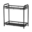 Estante Metálico Cocina Baño Organizador Doble Nivel Negro Maximiza tu espacio y organiza con estilo. Descubre cómo transformar tu hogar hoy.-1-1