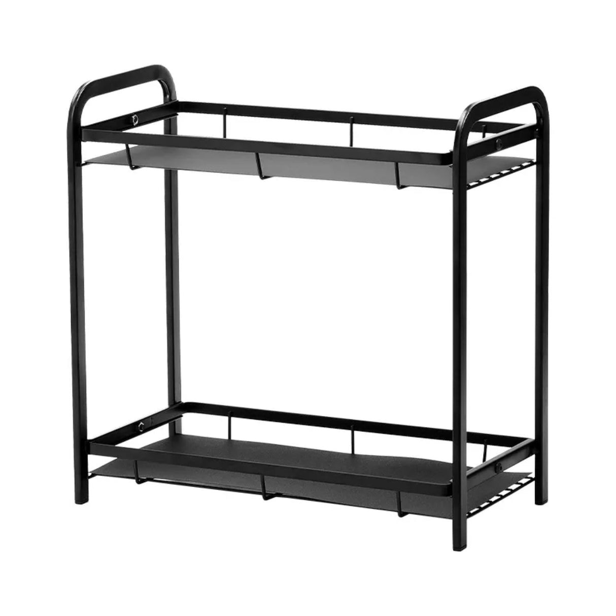 Estante Metálico Cocina Baño Organizador Doble Nivel Negro Maximiza tu espacio y organiza con estilo. Descubre cómo transformar tu hogar hoy.-1-1