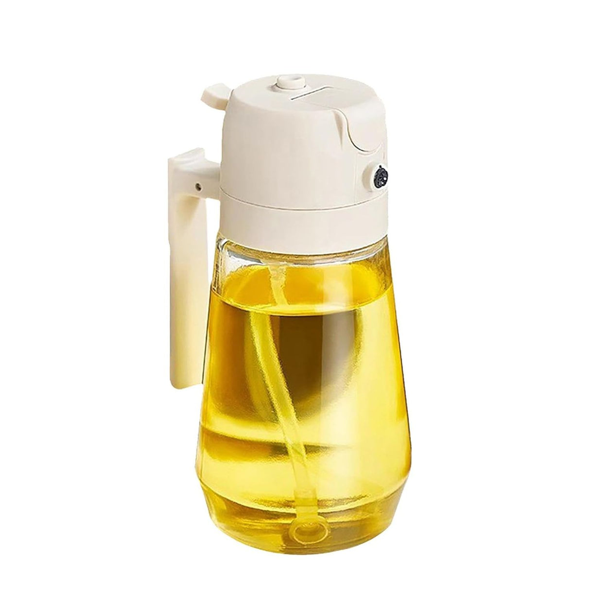 Dispensador Aceite Tapa Blanca Cocina Moderna Plástica 500ml