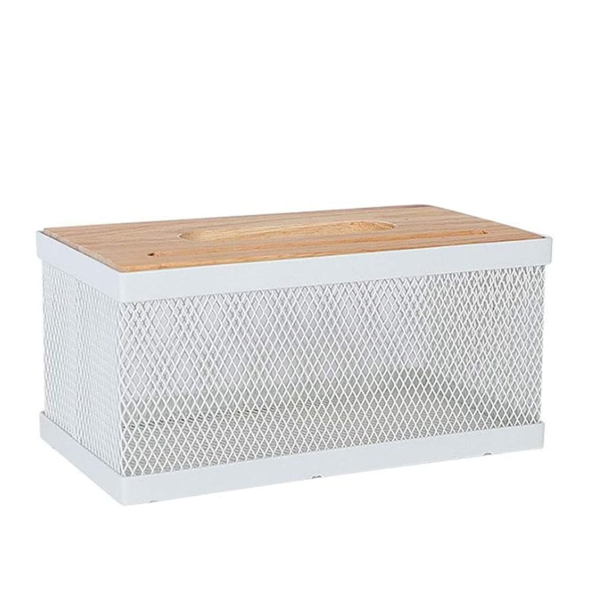 Caja Organizadora Metal Madera Moderno Almacenamiento