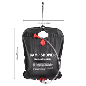 Ducha Portátil Camping 20 Litros Exterior Aventura Higiene Disfruta de una limpieza rápida y cómoda en tus aventuras al aire libre. ¡Consíguela ahora!-4-1
