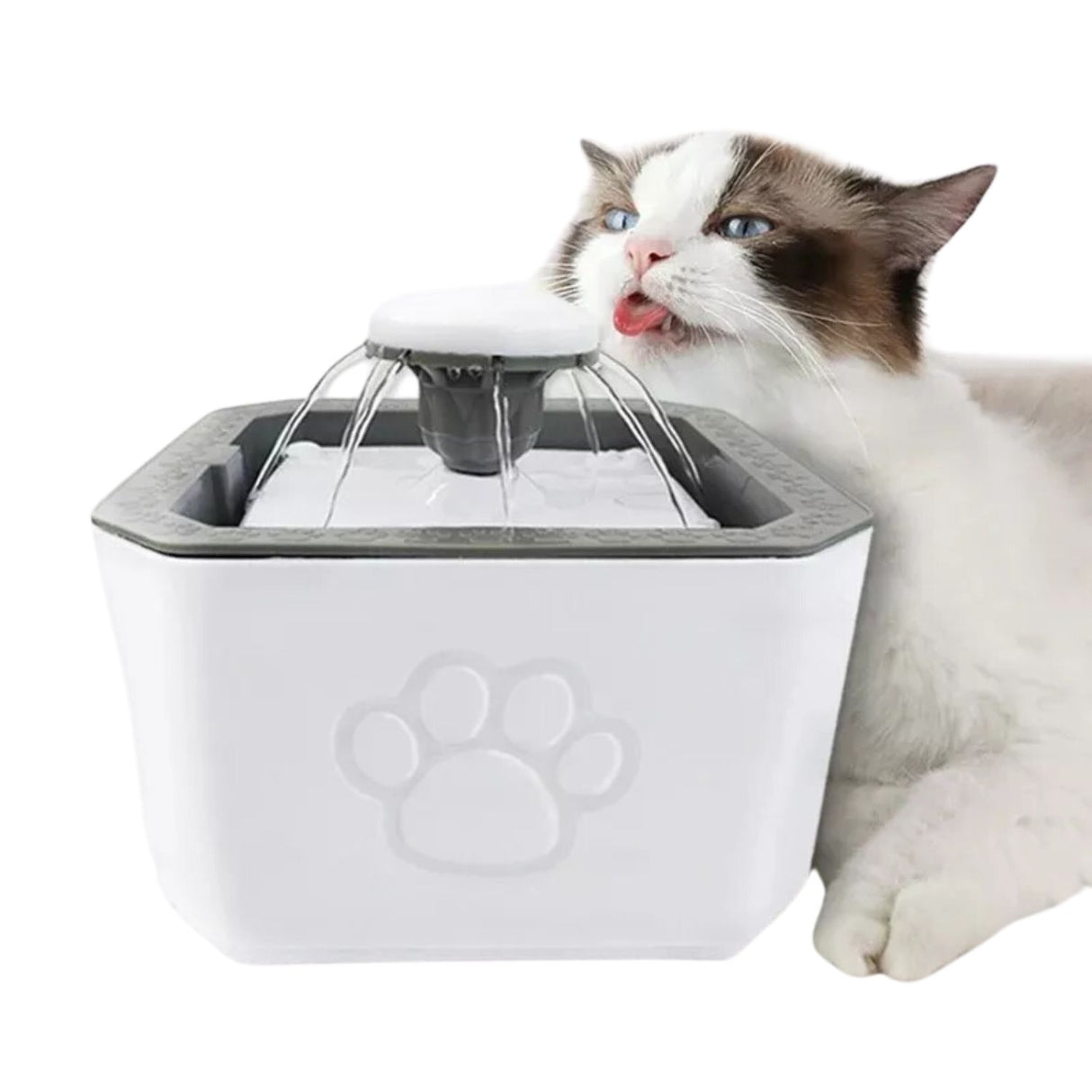 Fuente Agua Mascotas Automática Silenciosa Diseño Moderno Mantén a tu mascota hidratada y feliz. Descubre la comodidad de este diseño moderno.-1-1