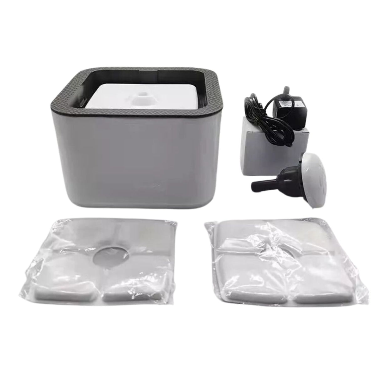 Fuente Agua Mascotas Automática Silenciosa Diseño Moderno Mantén a tu mascota hidratada y feliz. Descubre la comodidad de este diseño moderno.-4-1