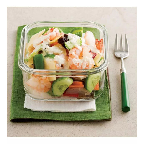 Pack 3 Contenedores Vidrio Hermetico Cuad 1200mL Glasslock. Mantén tus alimentos frescos y organizados. ¡Compra ahora y mejora tu cocina!-2