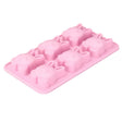 Molde Silicona 6 Conejito Pascua Rosado Chocolate Reposteria. Ideal para crear dulces únicos y divertidos. ¡Compra ahora y sorprende a todos!-1