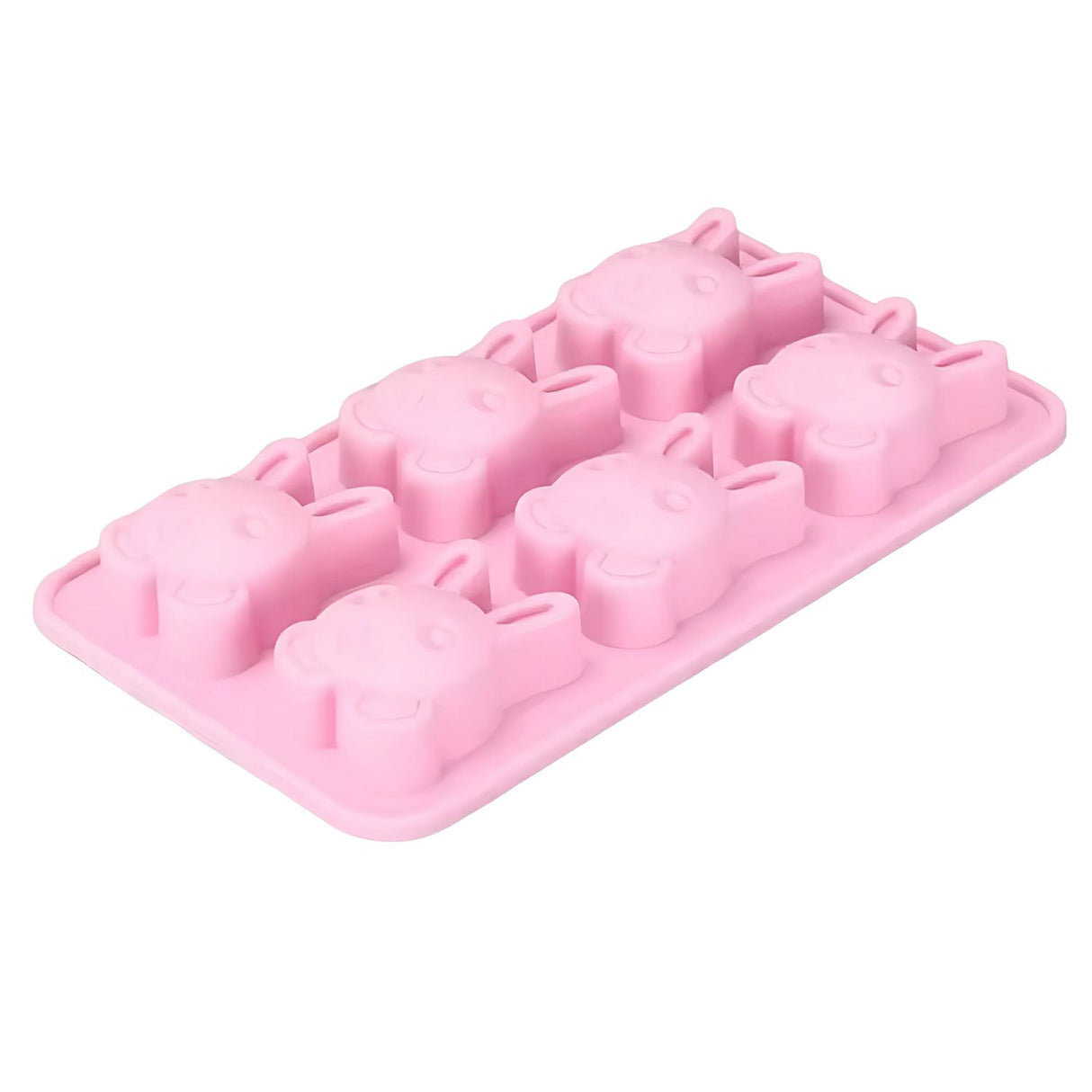 Molde Silicona 6 Conejito Pascua Rosado Chocolate Reposteria. Ideal para crear dulces únicos y divertidos. ¡Compra ahora y sorprende a todos!-1