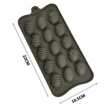 Molde Silicona 15 Huevitos Pascua Cafe Reposteria Chocolate. Perfecto para crear dulces únicos y festivos. ¡Compra ahora y sorprende a todos!-2