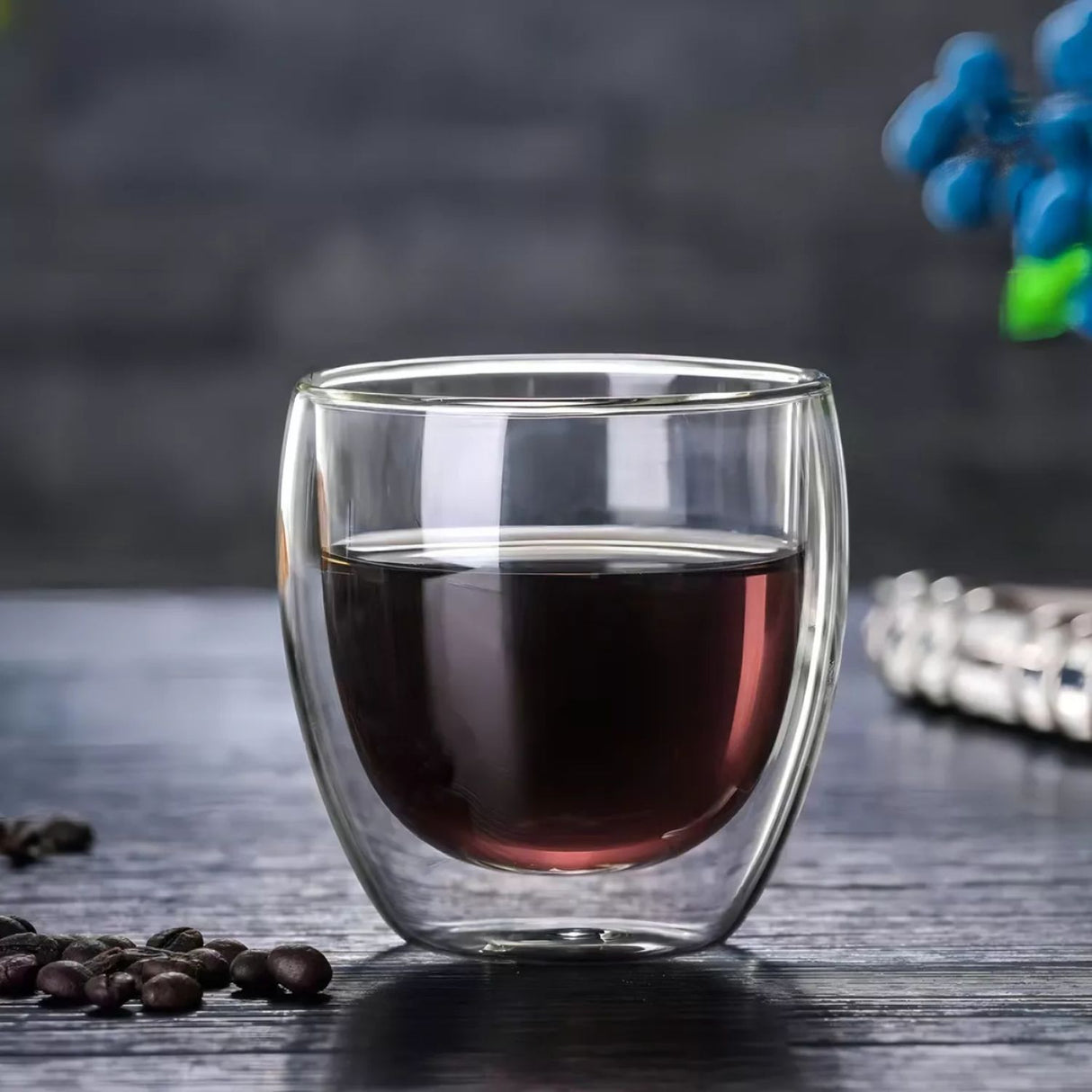Juego 4 Tazas Cafe Vidrio Termico 80ml: disfruta café a temperatura ideal y un diseño elegante. ¡Descúbrelo ahora!-1-4-1-1