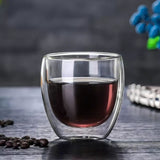 Juego 4 Tazas Cafe Vidrio Termico 80ml: disfruta café a temperatura ideal y un diseño elegante. ¡Descúbrelo ahora!-1-4-1-1