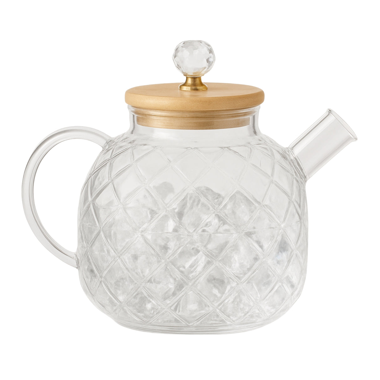 Jarra Vidrio 1 Litro Tapa Bambú Jugos Refrescos Mesa. Diseño decorativo, ideal para servir con estilo. ¡Adquiérela ya!-1-1-1-1