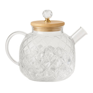 Jarra Vidrio 1 Litro Tapa Bambú Jugos Refrescos Mesa. Diseño decorativo, ideal para servir con estilo. ¡Adquiérela ya!-1-1-1-1