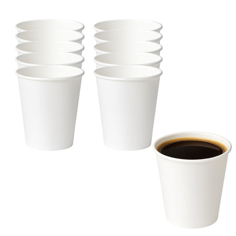 Set 20 Vasos Polipapel Termico 236mL 8Oz Desechable Blanco: diseño corrugado, resistentes y térmicos. ¡Compra ahora!-1