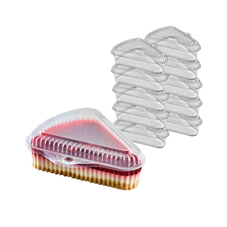 Set 100 Porta Torta Plástica Baja Tapa Repostería Desechable. Ideal para postres fríos y presentación limpia. ¡Compra hoy!-1