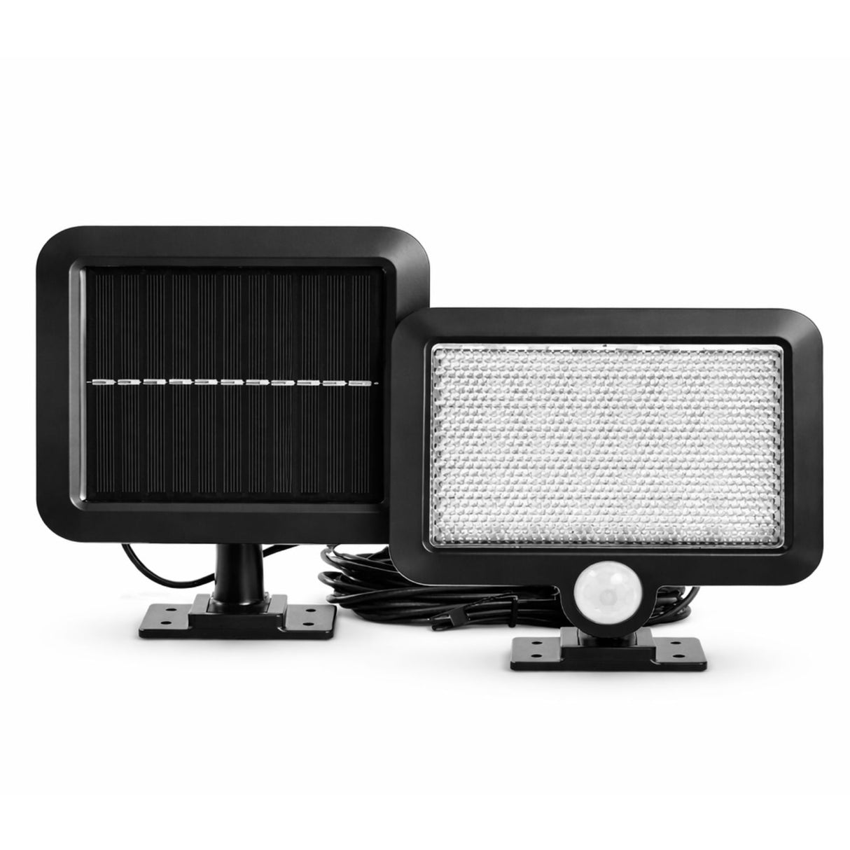 Foco Solar LED Luz Blanca con Sensor de Movimiento Exterior Plegable | Disparo.cl