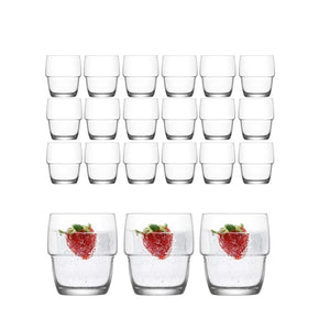 Set 48 Vasos Galata Whisky Bebidas Tragos 285mL Transparente