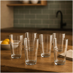 Set 48 Vasos Galata Apilable Bebidas Tragos 340mL Elegante