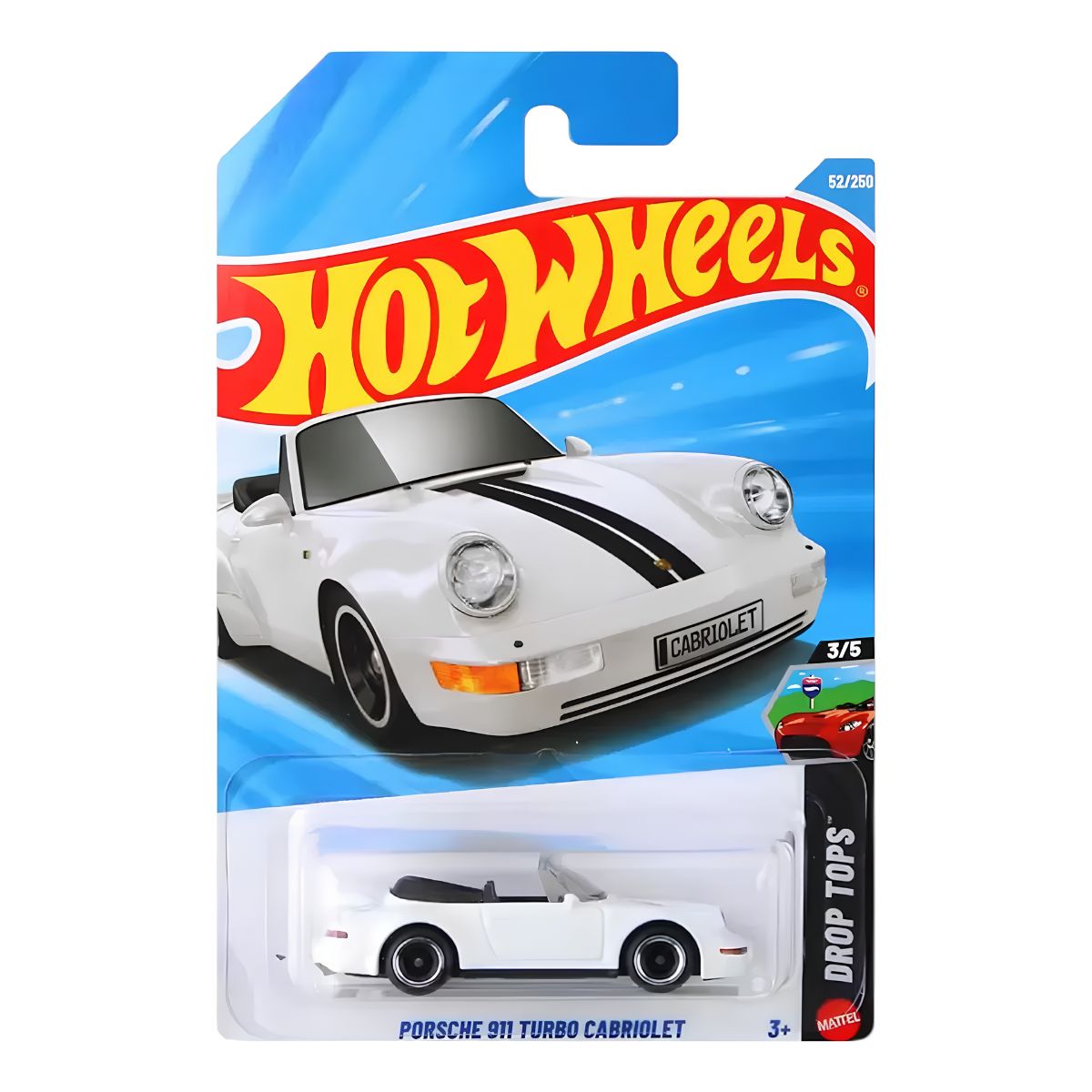 Hot Wheels Auto Porsche 911 Turbo Cabriolet 52/250 Drop Tops
