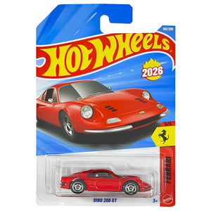 Hot Wheels Auto Dino 206 GT 150/250 Ferrari fondo blanco | Disparo.cl