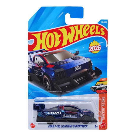 Hot Wheels Auto Ford F-150 Lightning Supertruck 151/250 Truckin' Along Fondo blanco | Disparo.cl