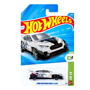 Hot Wheels Auto Ford Mustang Mach-E 1400 8/250 HW EV Fondo blanco | Disparo.cl