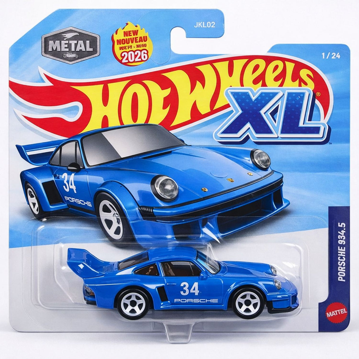 Hot Wheels Auto Porsche 934.5 XL Metal Mattel | Disparo.cl