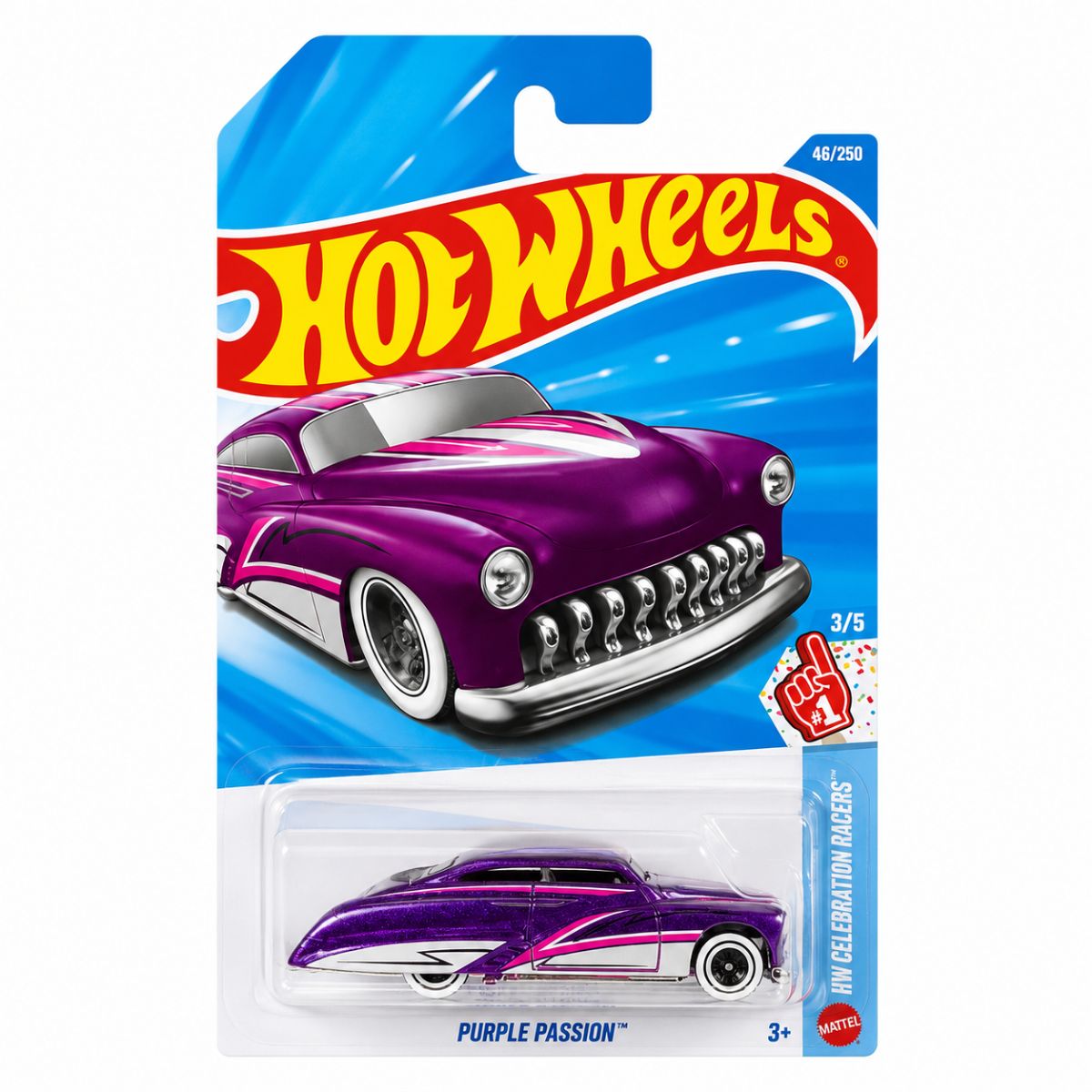 Hot Wheels Auto Purple Passion 46/250 HW Fan Driven fondo blanco | Disparo.cl