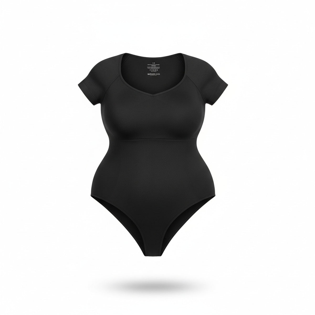 Body Manga Corta Colaless 3XL/4XL Negro Madame Skin