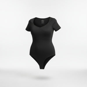 Body Manga Corta Colaless XL/XXL Negro Madame Skin