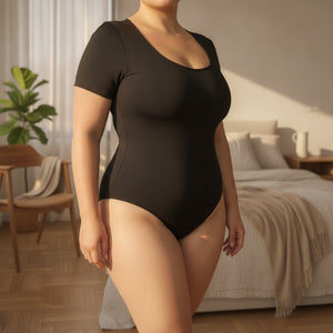 Body Manga Corta Colaless XL/XXL Negro Madame Skin