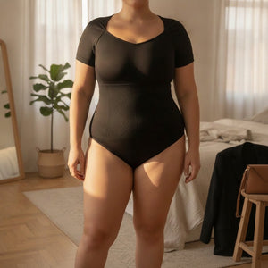 Body Manga Corta Colaless XL/XXL Negro Madame Skin