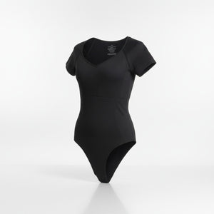 Body Manga Corta Colaless XS S Negro Madame Skin