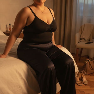 Body Reductores Colaless 3XL 4XL Tirantes Negro Madame Skin