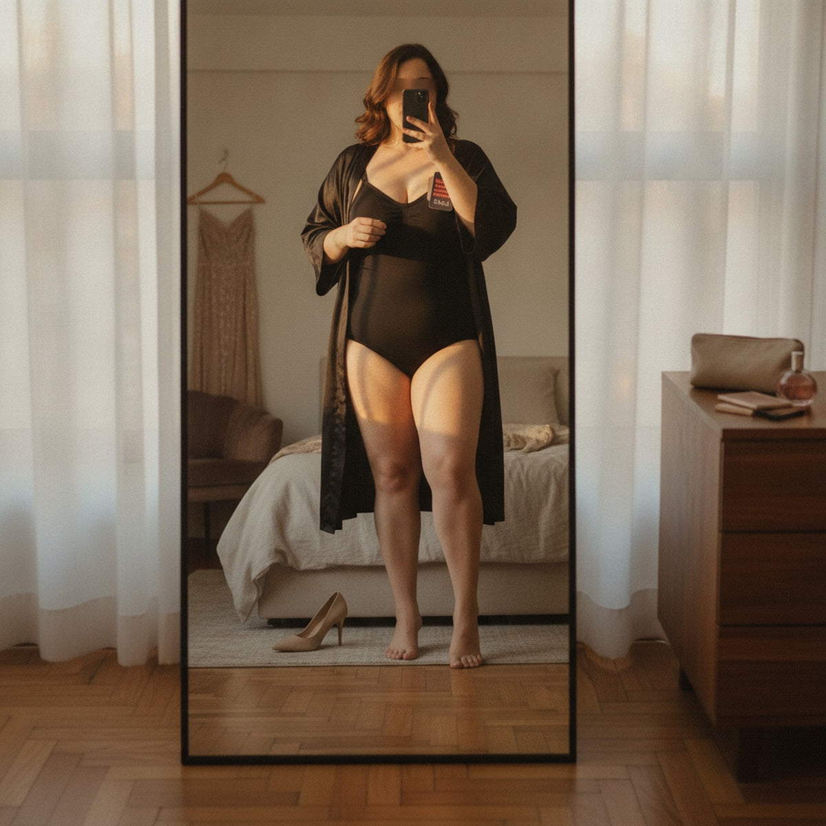 Body Reductor Mujer Tirantes Negro Talla XL XXL Colaless