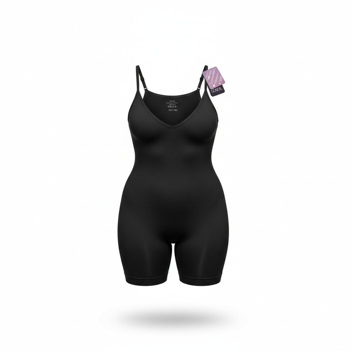 Body Moldeador Con Short 3XL 4XL Madame Skin Negro