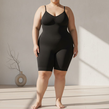Body Moldeador Con Short 3XL 4XL Madame Skin Negro