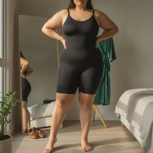 Body Moldeador Con Short 3XL 4XL Madame Skin Negro